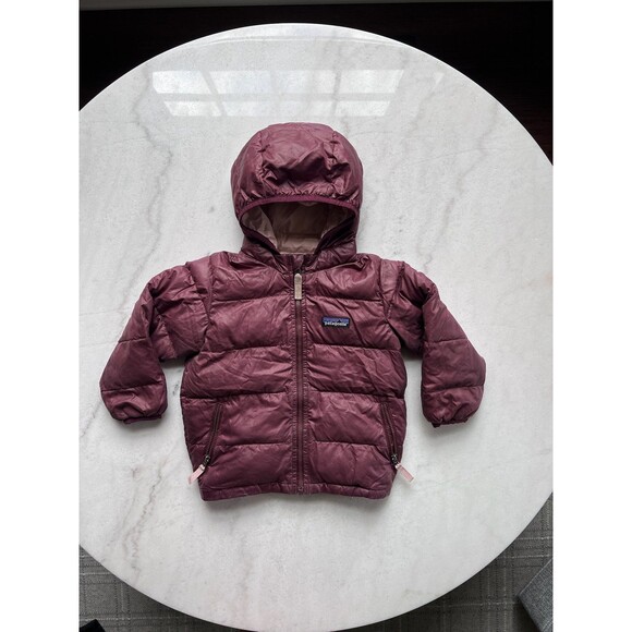 Patagonia Other - Patagonia Hi Loft Down Sweater Hoody Jacket 2T Maroon